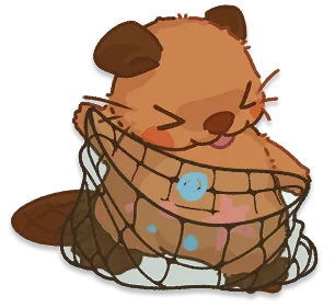 HackCanada beaver in a net